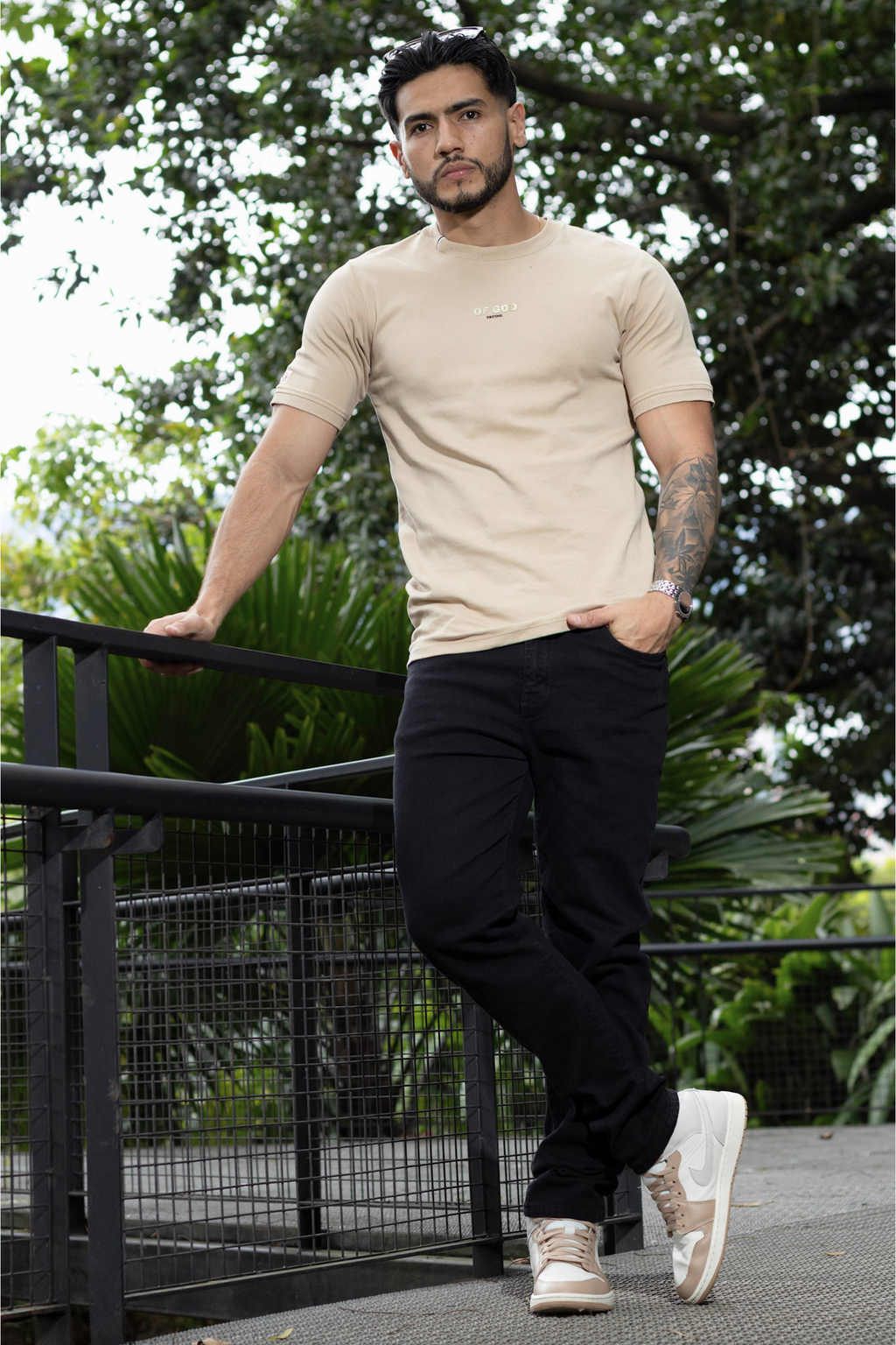 Jean Hombre Negro Slim Fit