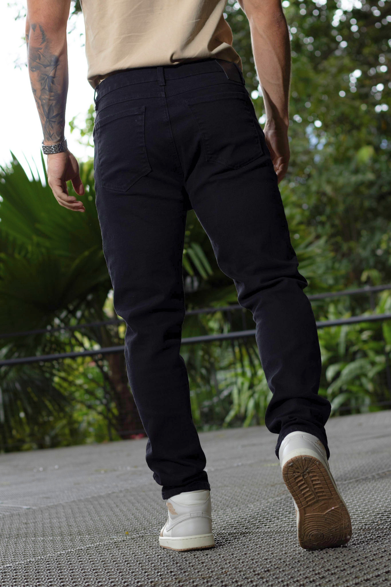 Jean Hombre Negro Slim Fit