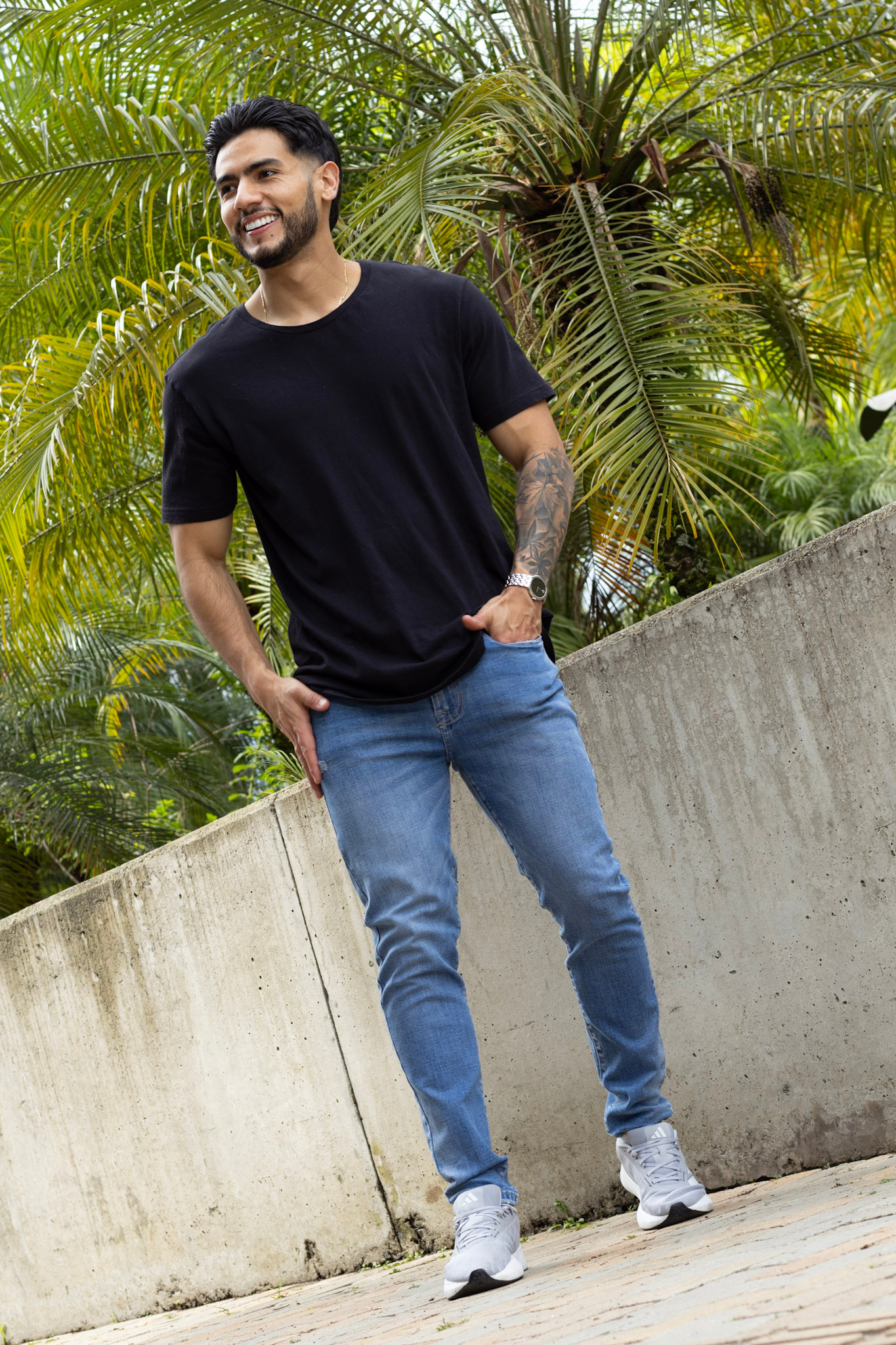 Jean Hombre Azul Medio Slim Fit