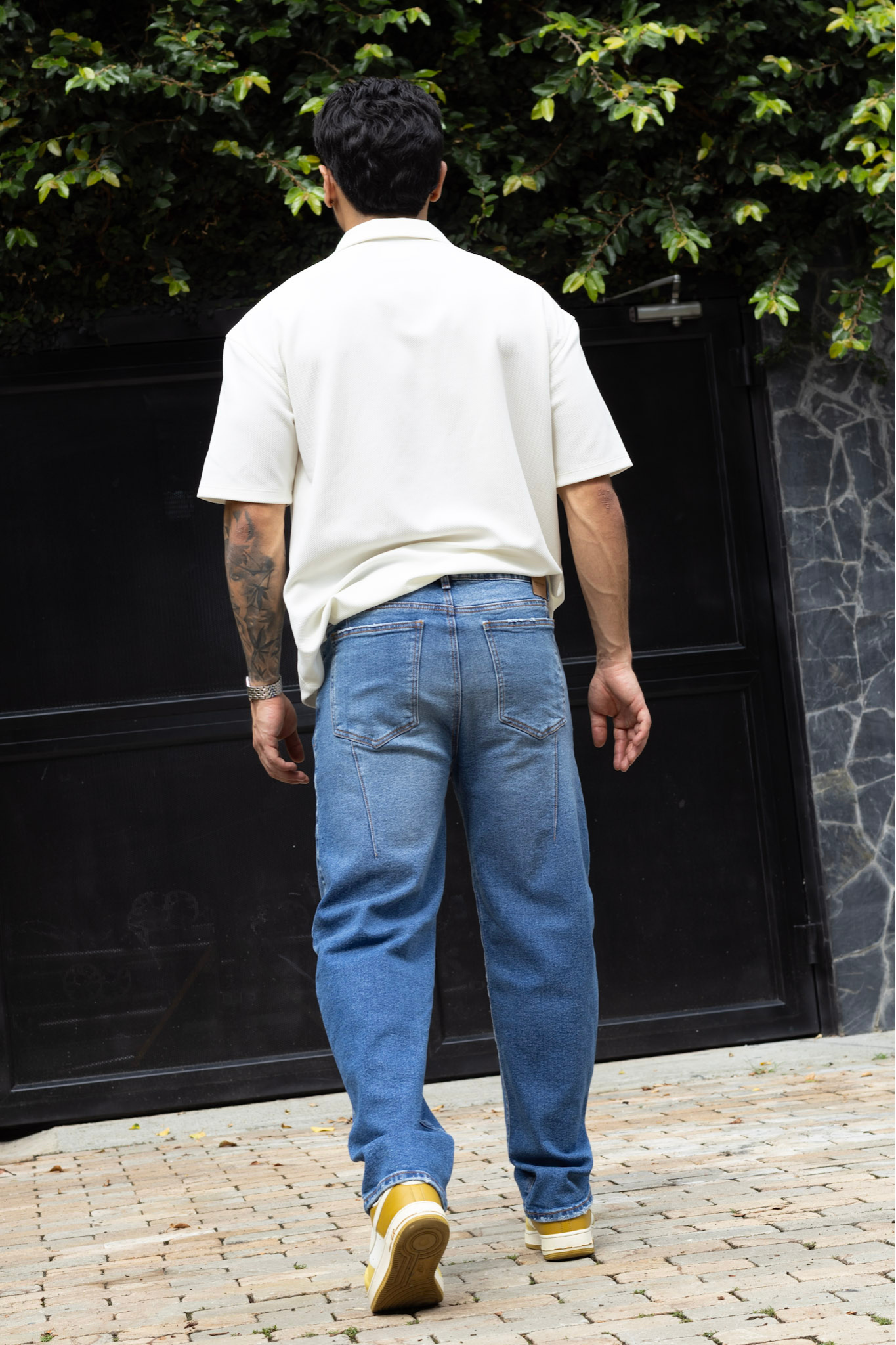 Jean Hombre Azul Medio Corte Recto