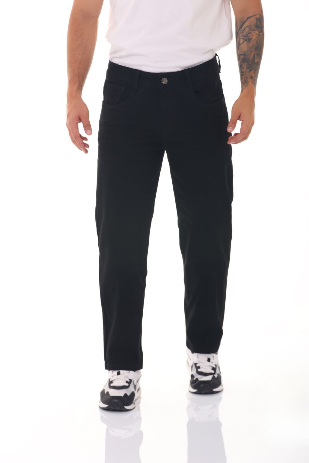 Jean Hombre Negro Corte Slim
