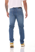 Jean Hombre Azul Medio Corte Slim