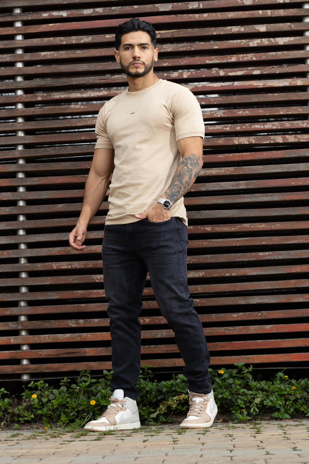 Jean Hombre Negro Slim Fit