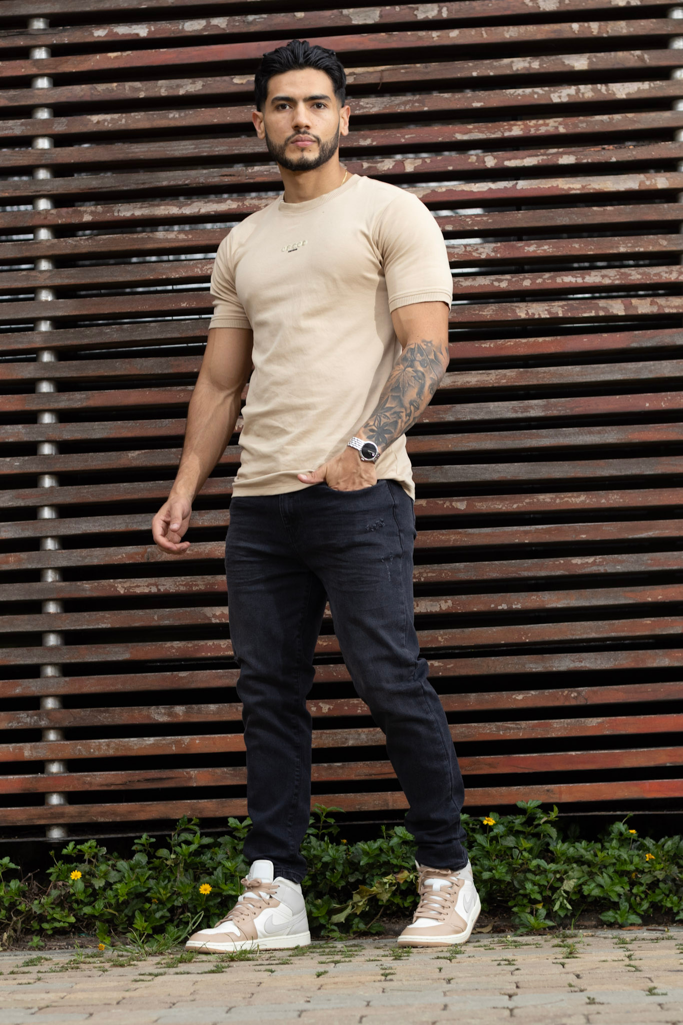 Jean Hombre Negro Slim Fit